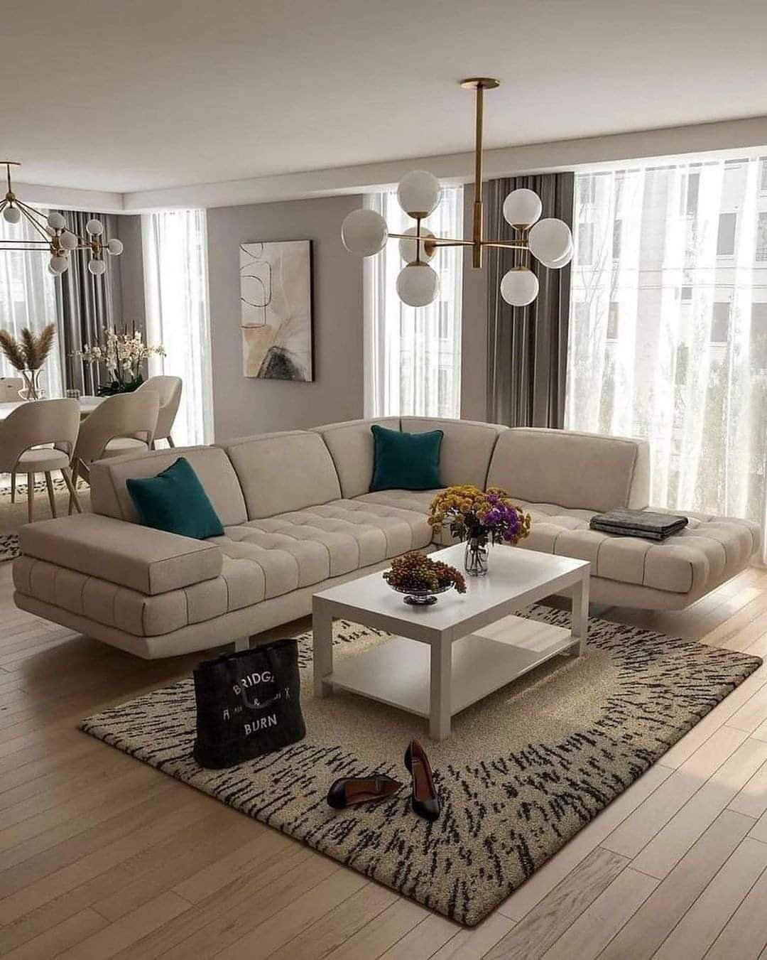 2023 latest white & green combined Outstanding Minimalist Sofa for your living Room