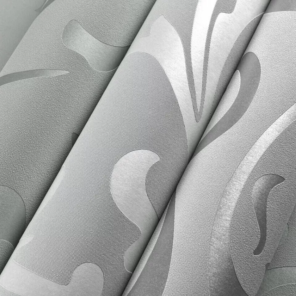 Modern Grey Living Room Wallpaper - Image 2