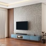 Modern Grey Living Room Wallpaper